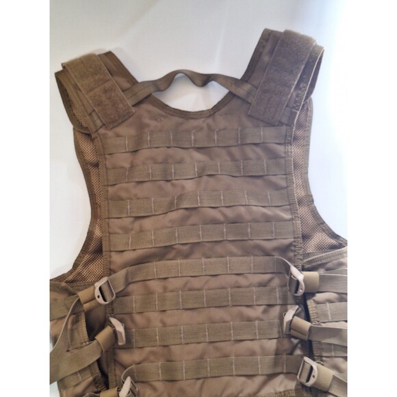 London Bridge Trading Co Molle Full Military Tactical Vest Load Bearing Brown - Picture 7 of 16